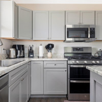 Onmi Mineral Cabinets with Laminate Tops