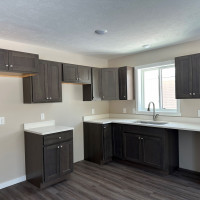 Standard Hickory Stained Cabinets 