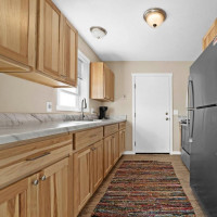 Kitchen with Hickory Cabinets