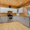 Manistee Log Home Kitchen