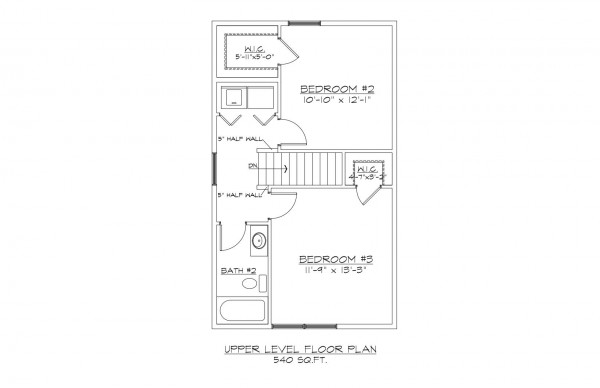 Kingsfield Estates Lot 37 2nd Level Floor Plan