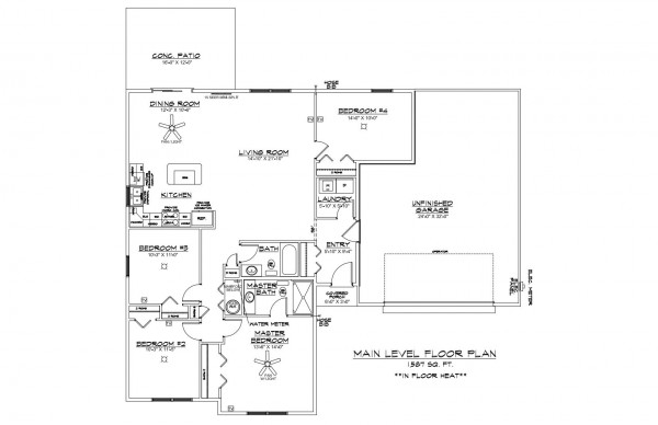 Heritage Estates lot 194 Floor Plan