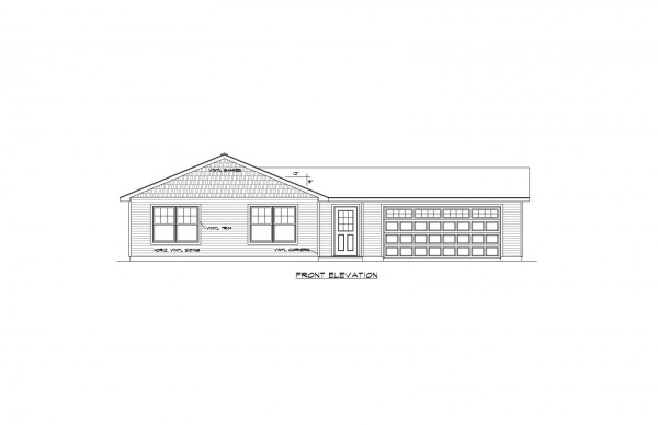 Wistrand Woods lot 3 Front Elevation