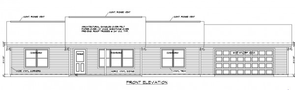 Heritage Estates lot 170 Front Elevation