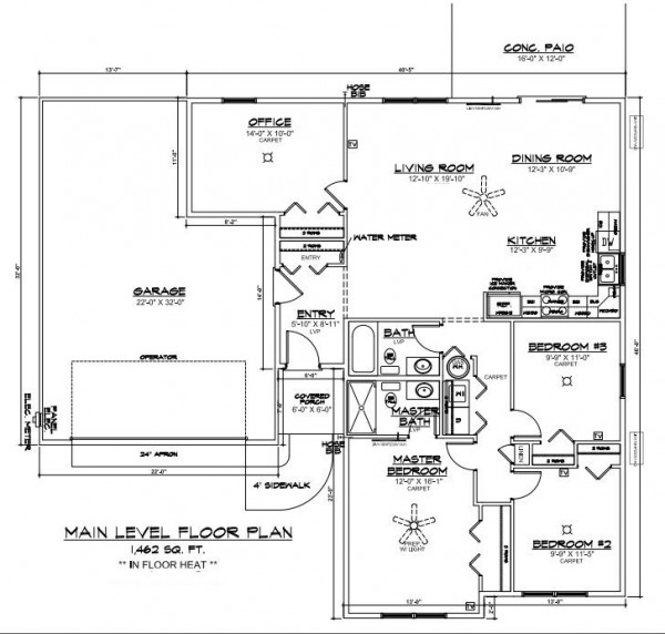 Heritage Estates lot 1 Floor Plan