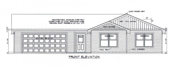 Holiday Forest Lot 26 Front Eleveation