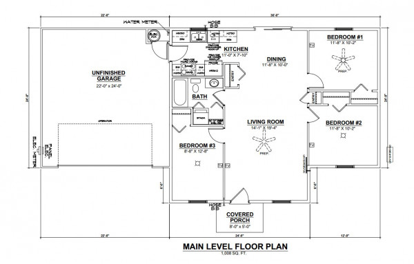 Kingsfield Estates lot 3 Floor Plan