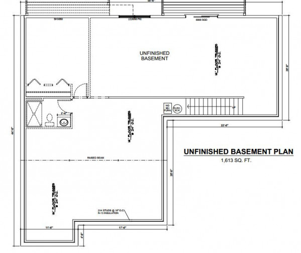Heritage Estates lot 200 Basement