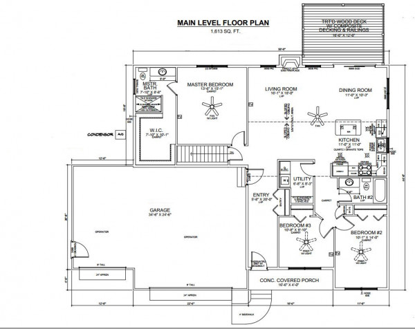 Heritage Estates lot 201 Floor Plan