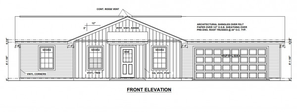 Wistrand Woods Lot 15 Front Elevation
