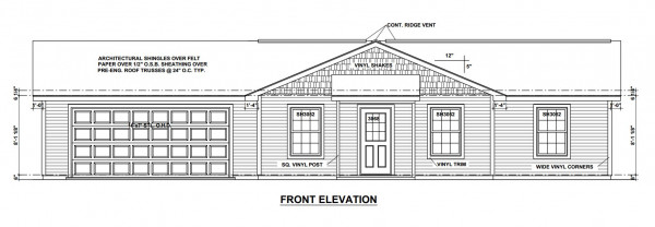 Wistrand Woods Lot 35 Front Elevation