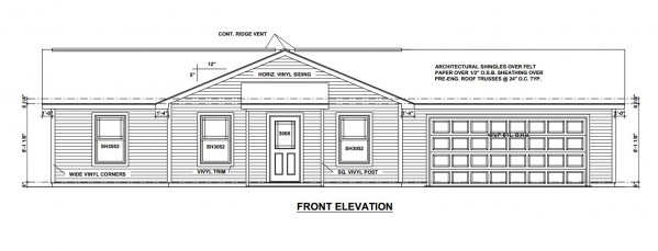 Center Place Lot 49 Front Elevation