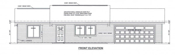 Wistrand Woods Lot 41 Front Elevation