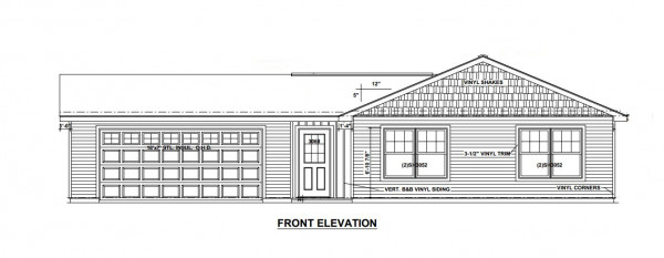 Kingsfield Estates lot 9 Exterior Plan 