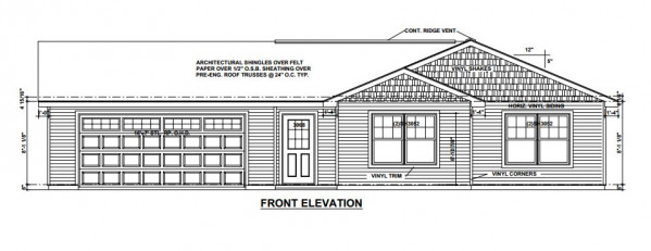 Wistrand Woods Lot 16 Front Elevation 